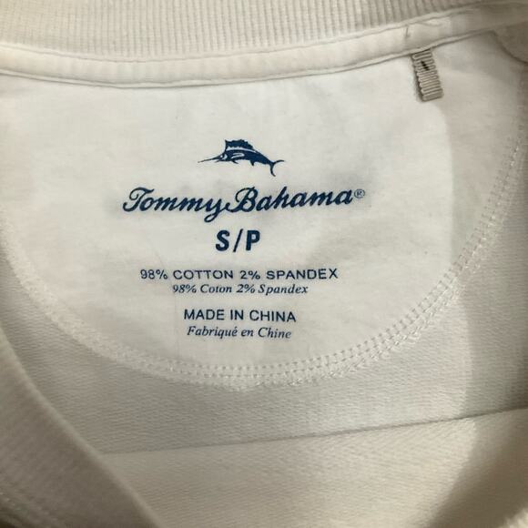 Tommy Bahama White Long Sleeve Top with Pineapple Sequin Design Size Small - Picture 9 of 11